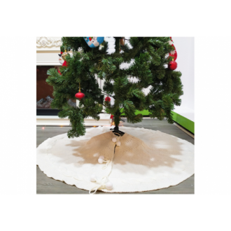 Podložka na vánoční stromeček - bílá