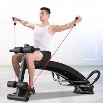 Multifunkční lavička pro cvičení břišních svalů s bočními...