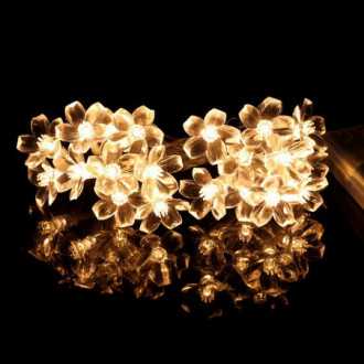 Dekorativní lampy ve tvaru květiny - teplé bílé světlo