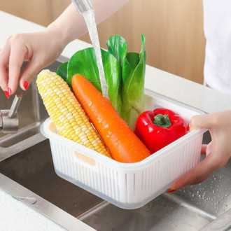 Nádoba na skladování potravin v chladničce - bílá