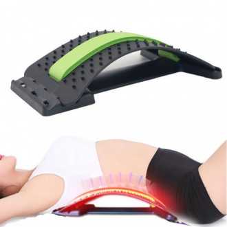 Magic Back Support Opěrka pro masáž a protažení zad - zelená
