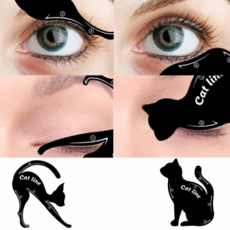 Multifunkční šablona pro malování očí (2ks) Cat Eye Card
