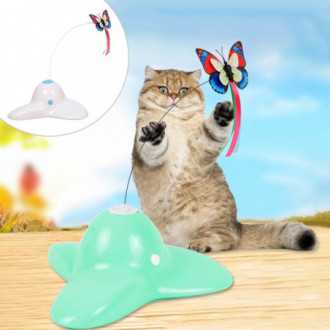 Interaktivní hračka pro kočky Flying Butterfly - bílá