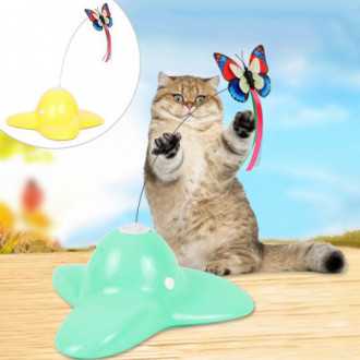 Interaktivní hračka pro kočky Flying Butterfly - žlutá
