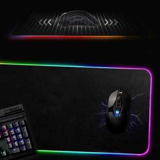 Herní podložka pod myš a klávesnice pro hráče RGB LED...