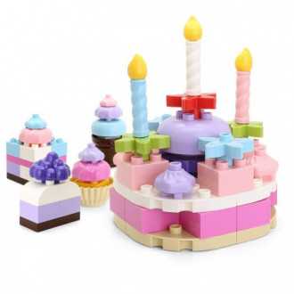Sada bloků - narozeninový dort (77 bloků)