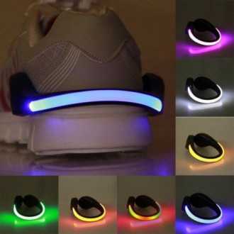 LED pásek na boty (2 ks) - fialový