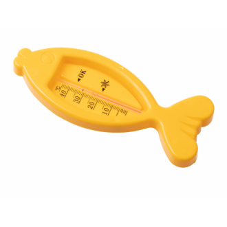 Dětský koupelnový teploměr Ryba - žlutý