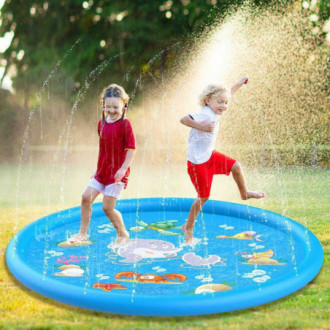 Dětský bazén s fontánou, zahradní podložka - podvodní svět