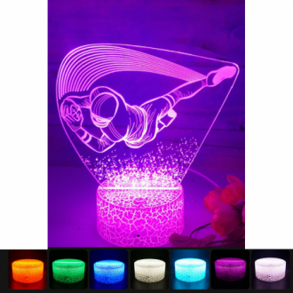 3D LED noční lampa "Brankář"