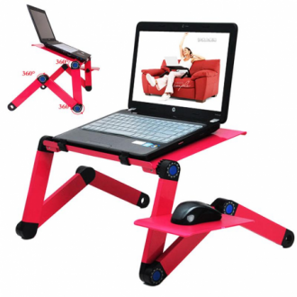 Skládací stolek na notebook - červený