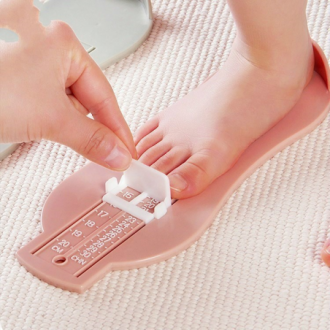 Míra pro měření délky obuvi / bot / nohou - práškově růžová