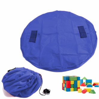 Podložka / taška na dětské bloky - malá modrá