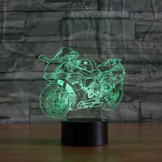 3D LED noční lampa "Motocykl - Speeder" Hologram +...