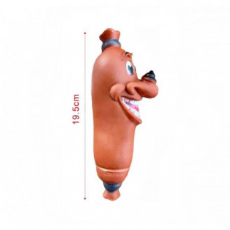 hračka pro psa, kousátko Pro Psy párek 19.5 cm, pískací