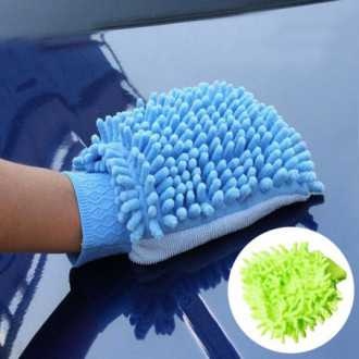 Rukavice z mikrovlákna na mytí automobilu - zelená