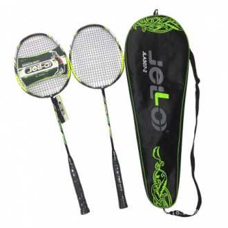 Badmintonová raketa - zelená černá